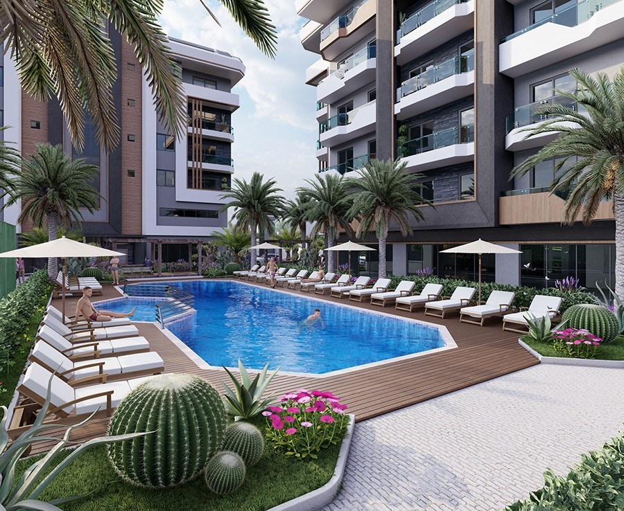 Luxurious apartments in Alanya close to the sea