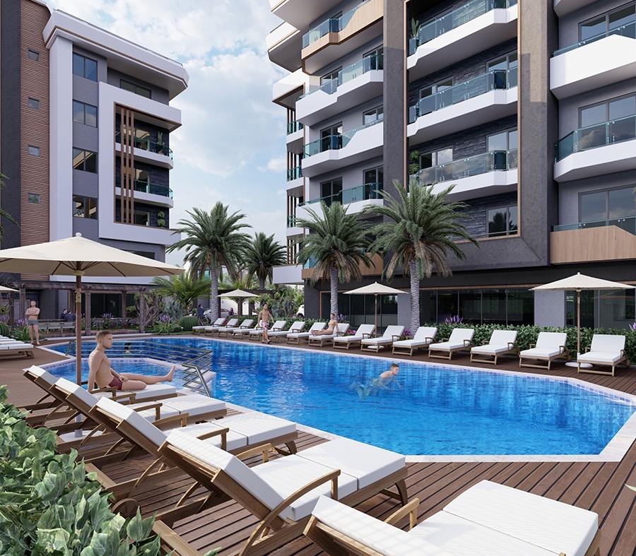 Luxurious apartments in Alanya close to the sea