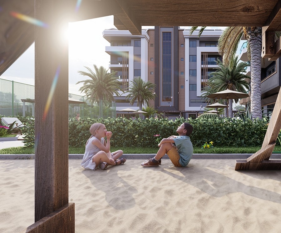Luxurious apartments in Alanya close to the sea