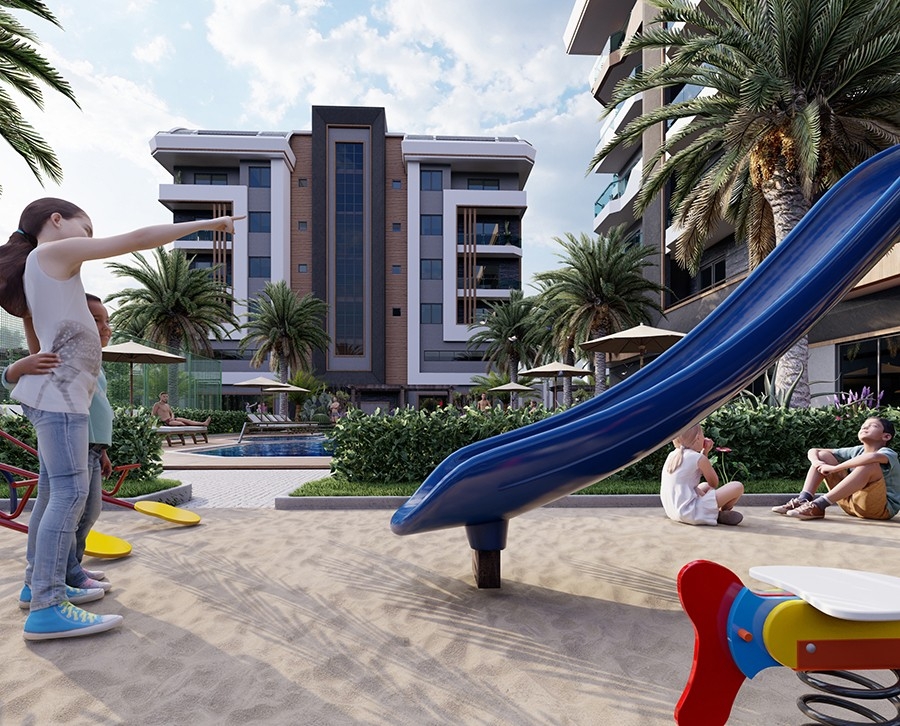 Luxurious apartments in Alanya close to the sea