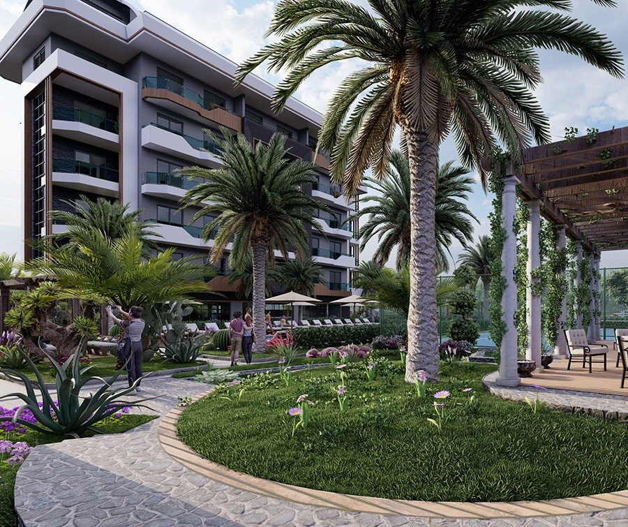 Luxurious apartments in Alanya close to the sea