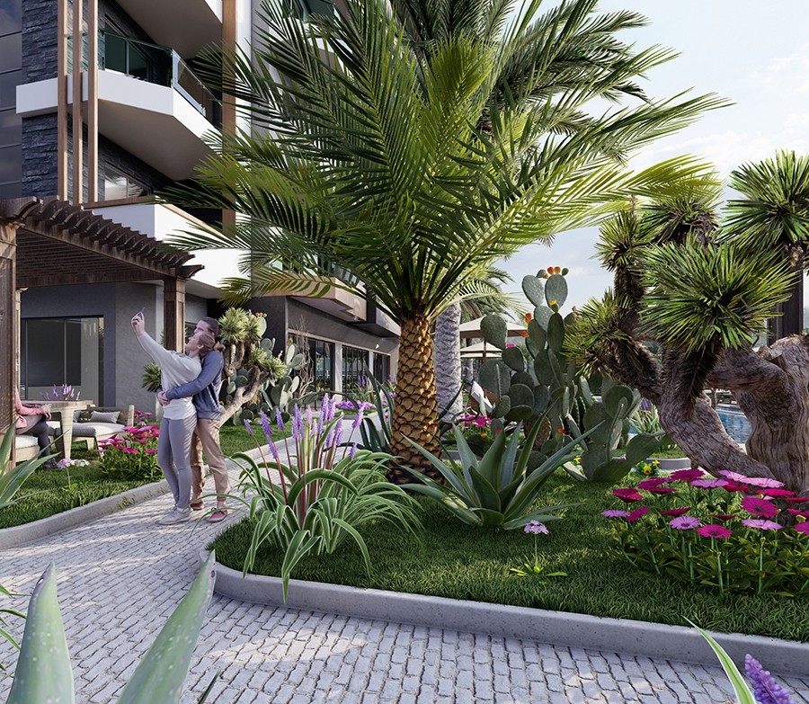 Luxurious apartments in Alanya close to the sea