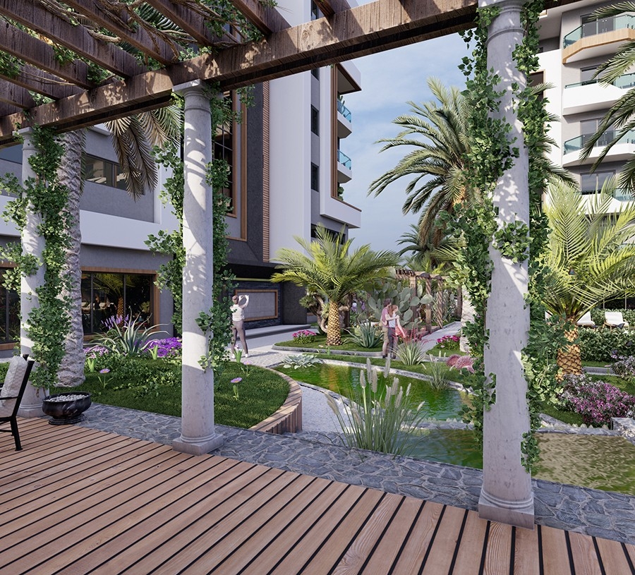 Luxurious apartments in Alanya close to the sea