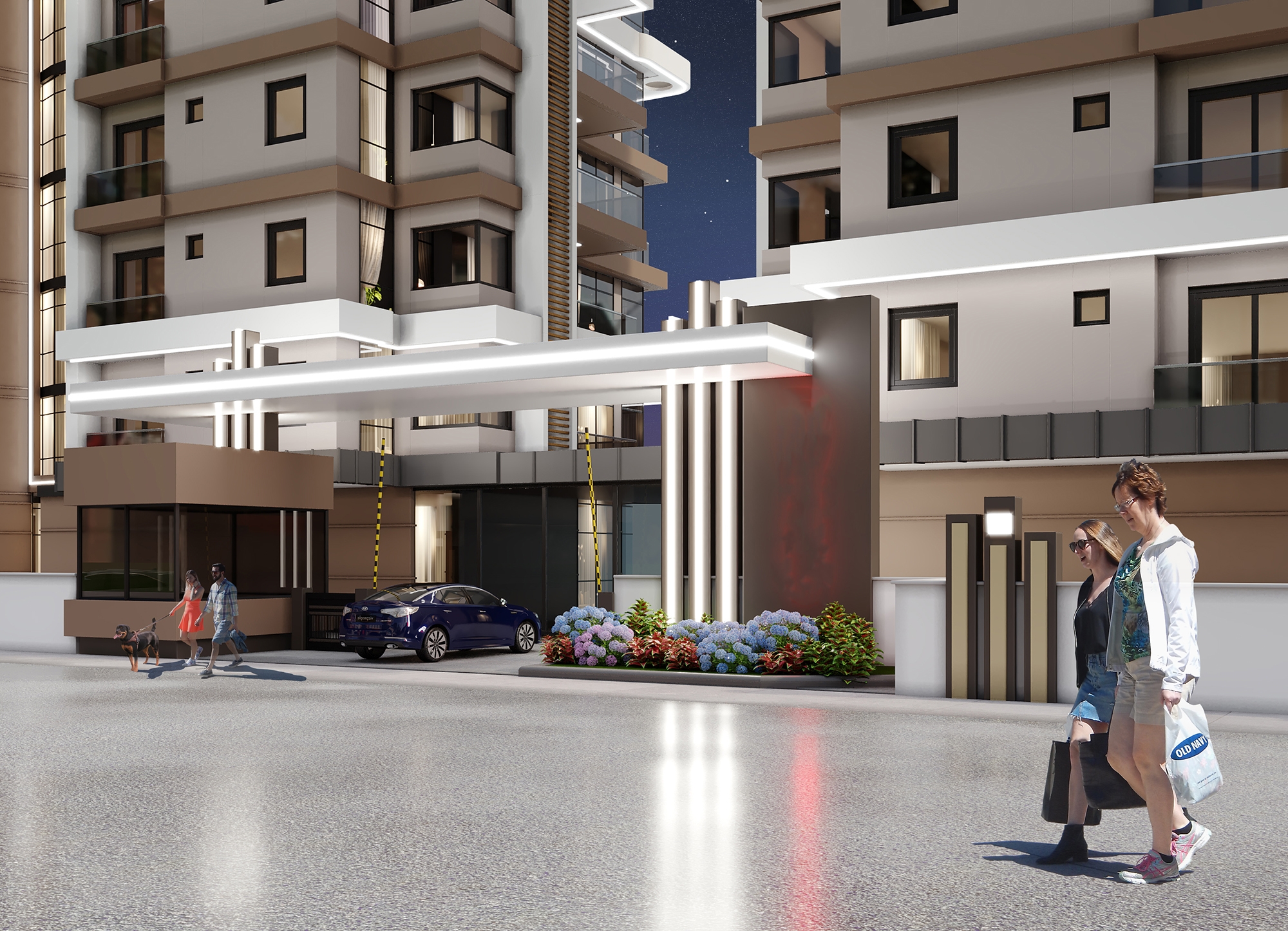 Luxuriöses 1+1 Apartment mit Meerblick und Bergblick, Alanya - Payallar