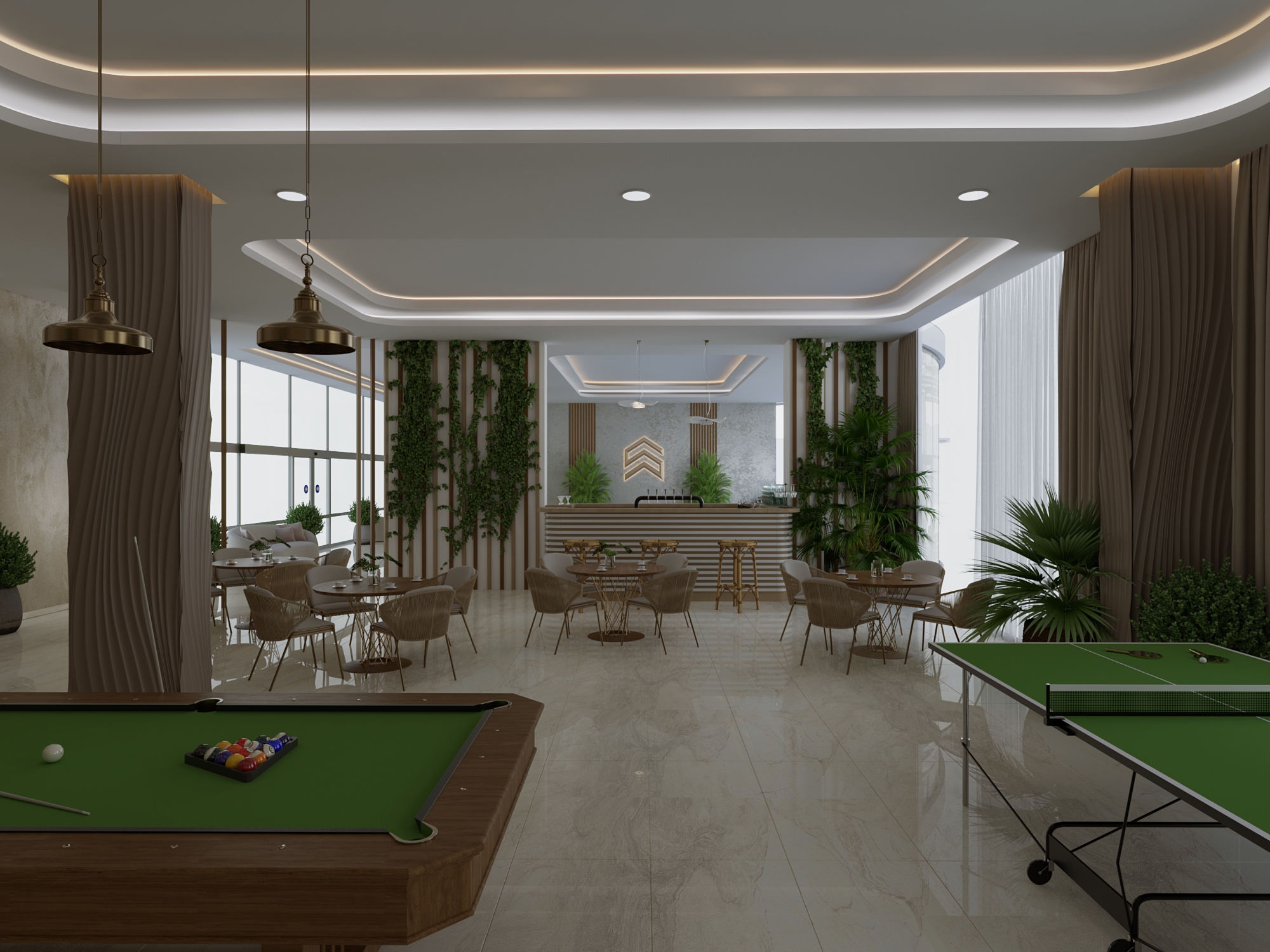 Luxuriöses 1+1 Apartment mit Meerblick und Bergblick, Alanya - Payallar