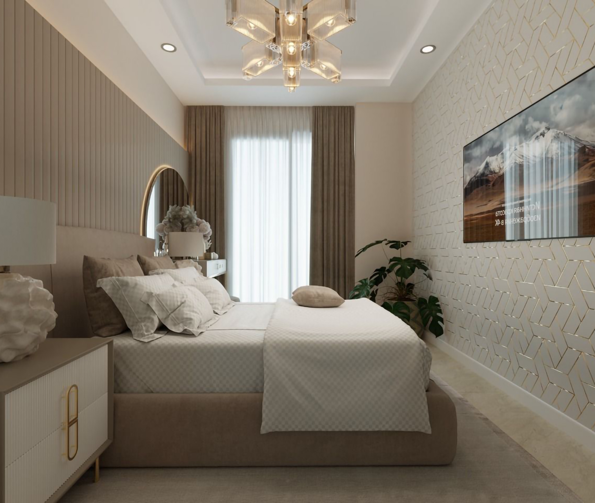 Luxuriöses 1+1 Apartment mit Meerblick und Bergblick, Alanya - Payallar