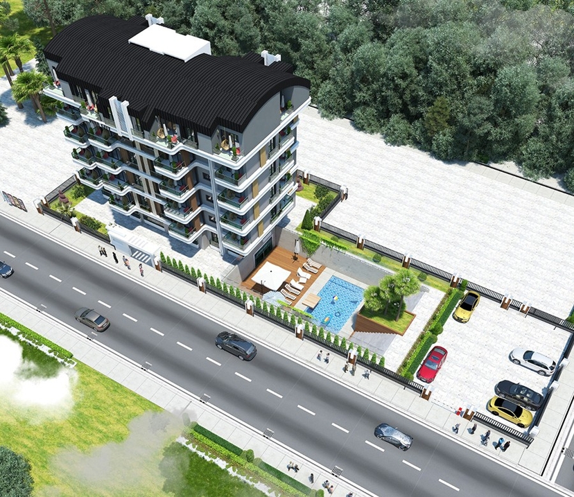 Modernly designed apartments in Alanya
