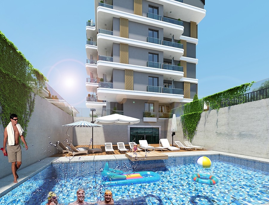 Modernly designed apartments in Alanya