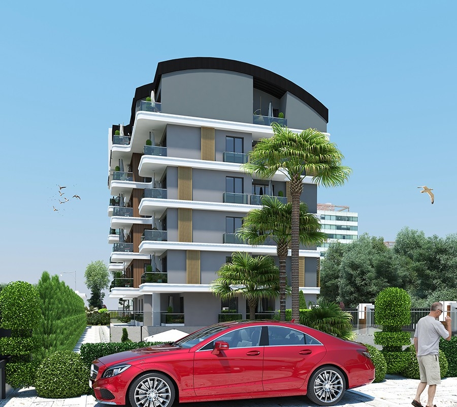 Modernly designed apartments in Alanya