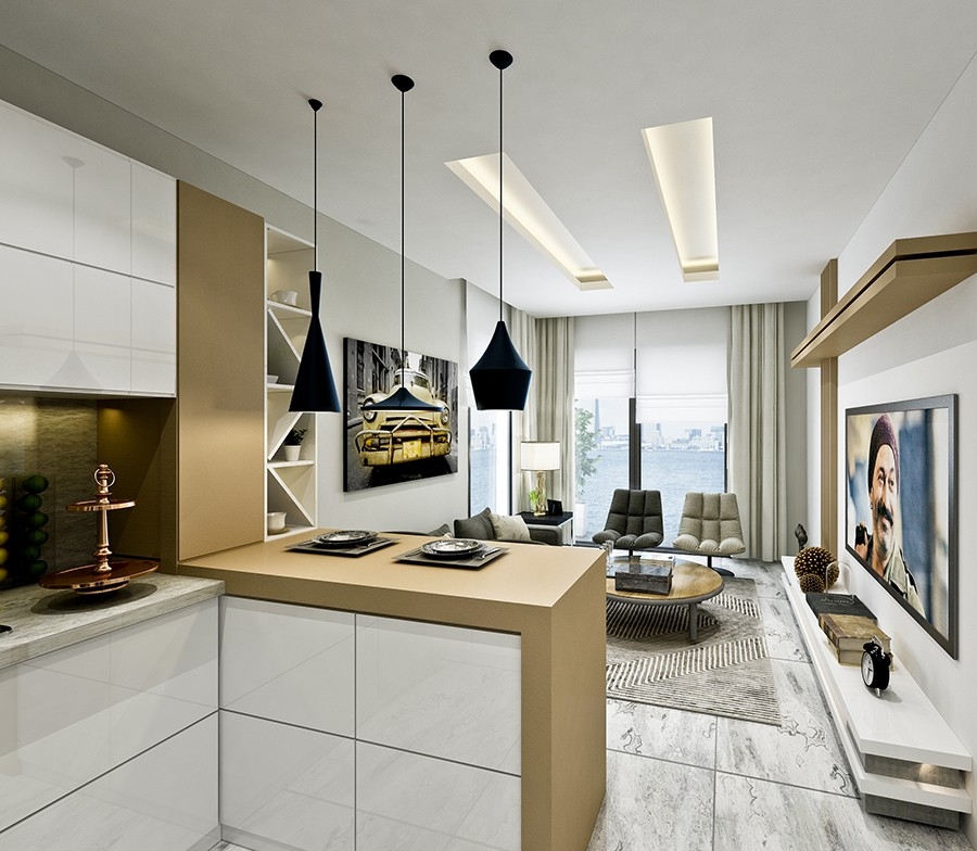 Modernly designed apartments in Alanya