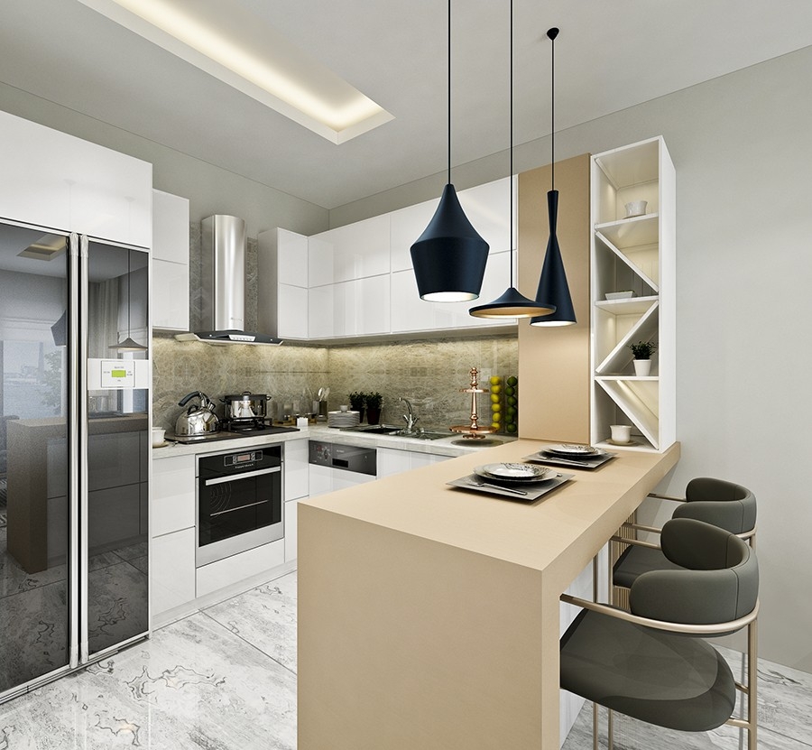Modernly designed apartments in Alanya