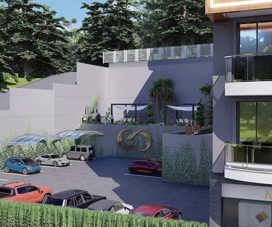 Luxuriöse 1+1 Wohnung mit atemberaubendem Meerblick und Bergblick, Alanya