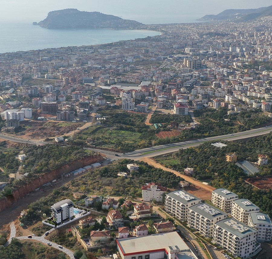 Luxury 1+1 Apartment with Stunning Views, Alanya - Oba