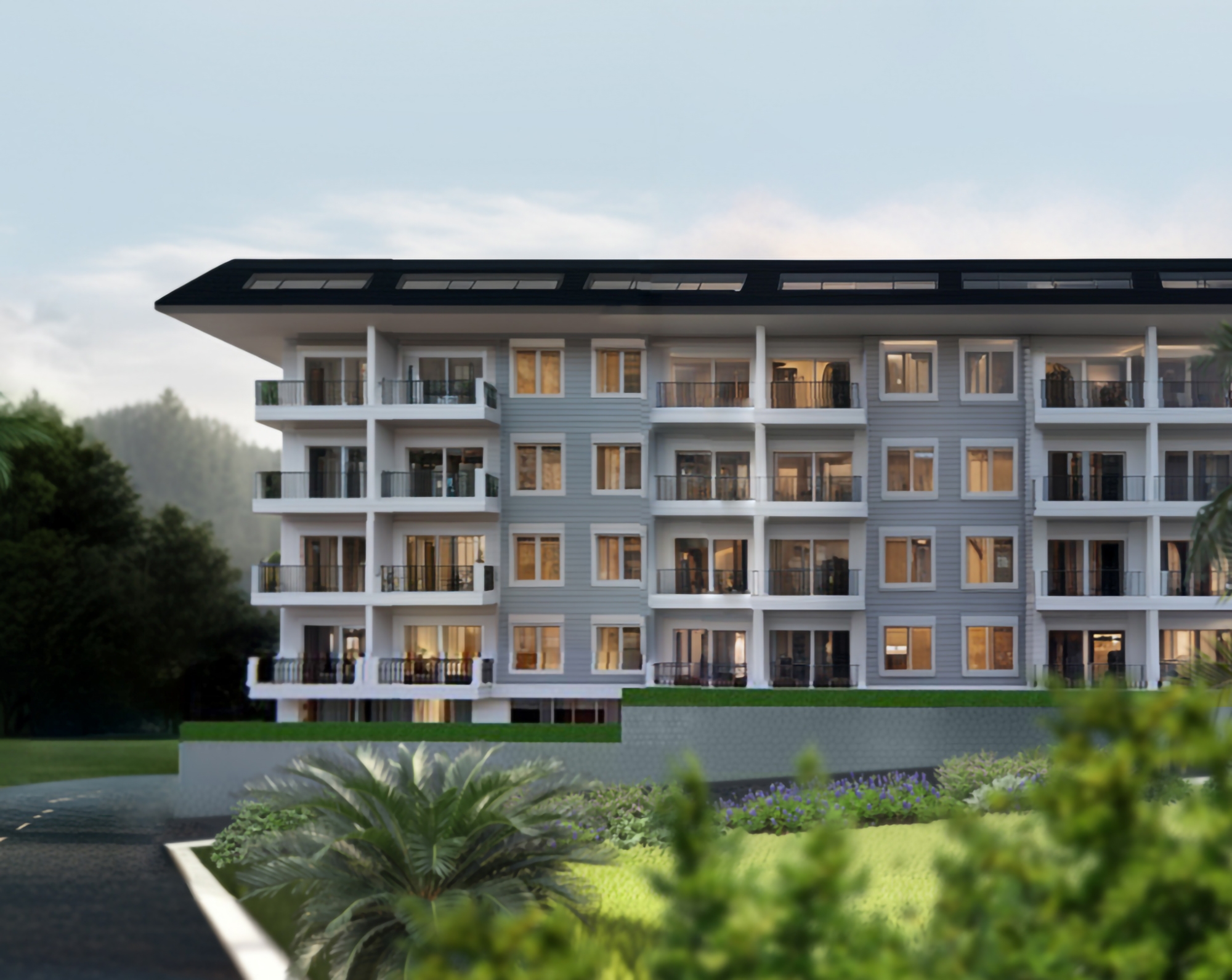 Fantastisk 1+1 Lejlighed med Hav- og Slotsudsigt, Alanya - Konakli