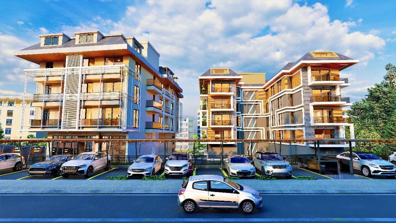 Luxury 2+1 Apartment with Mountain View in Alanya Center