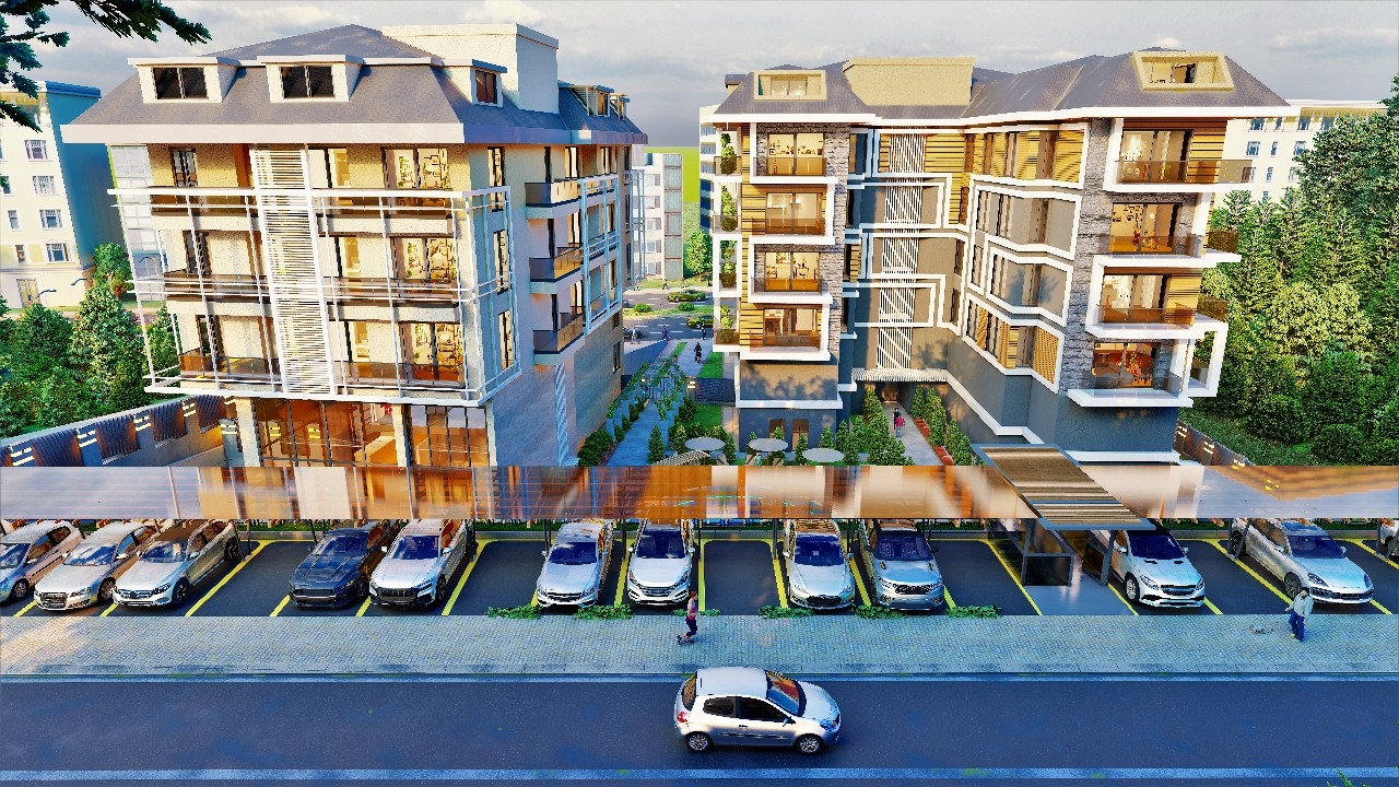 Luxury 2+1 Apartment with Mountain View in Alanya Center