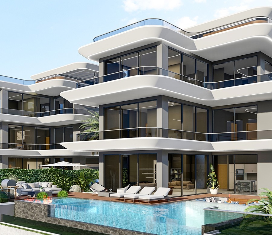 Luxurious 5+1 Villa with Stunning Views in Alanya-Bektas