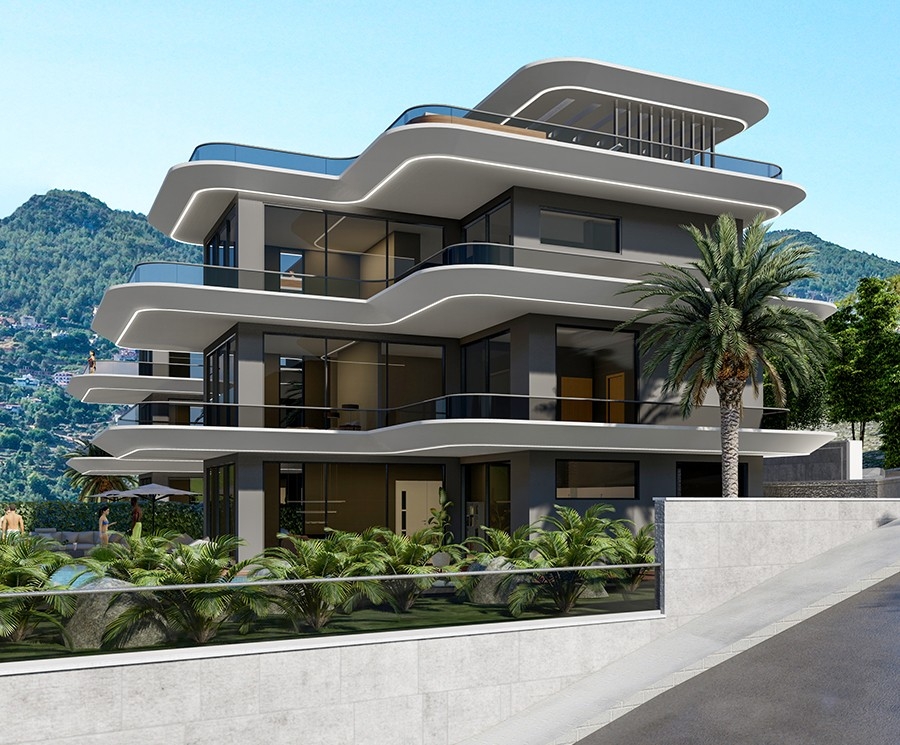 Luxurious 5+1 Villa with Stunning Views in Alanya-Bektas