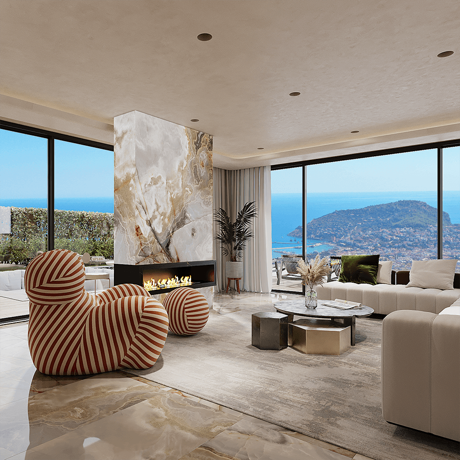 Luxurious 5+1 Villa with Stunning Views in Alanya-Bektas
