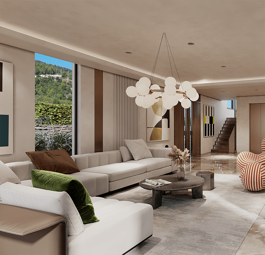 Luxurious 5+1 Villa with Stunning Views in Alanya-Bektas