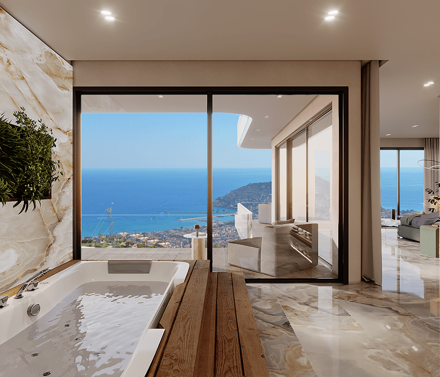 Luxurious 5+1 Villa with Stunning Views in Alanya-Bektas