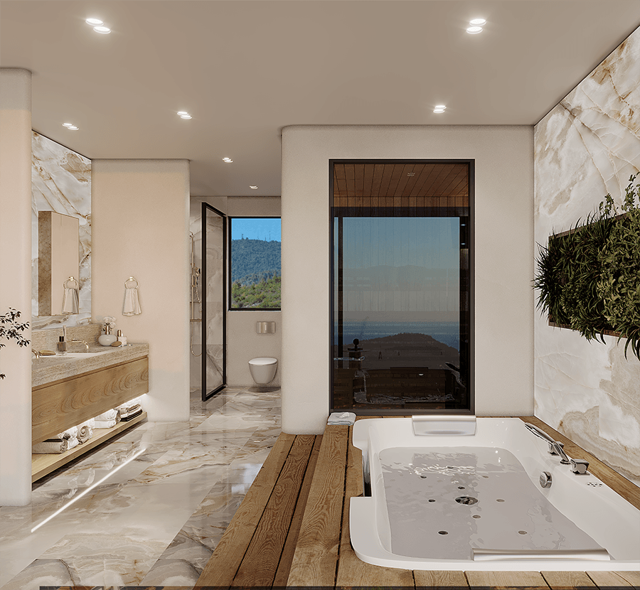 Luxurious 5+1 Villa with Stunning Views in Alanya-Bektas