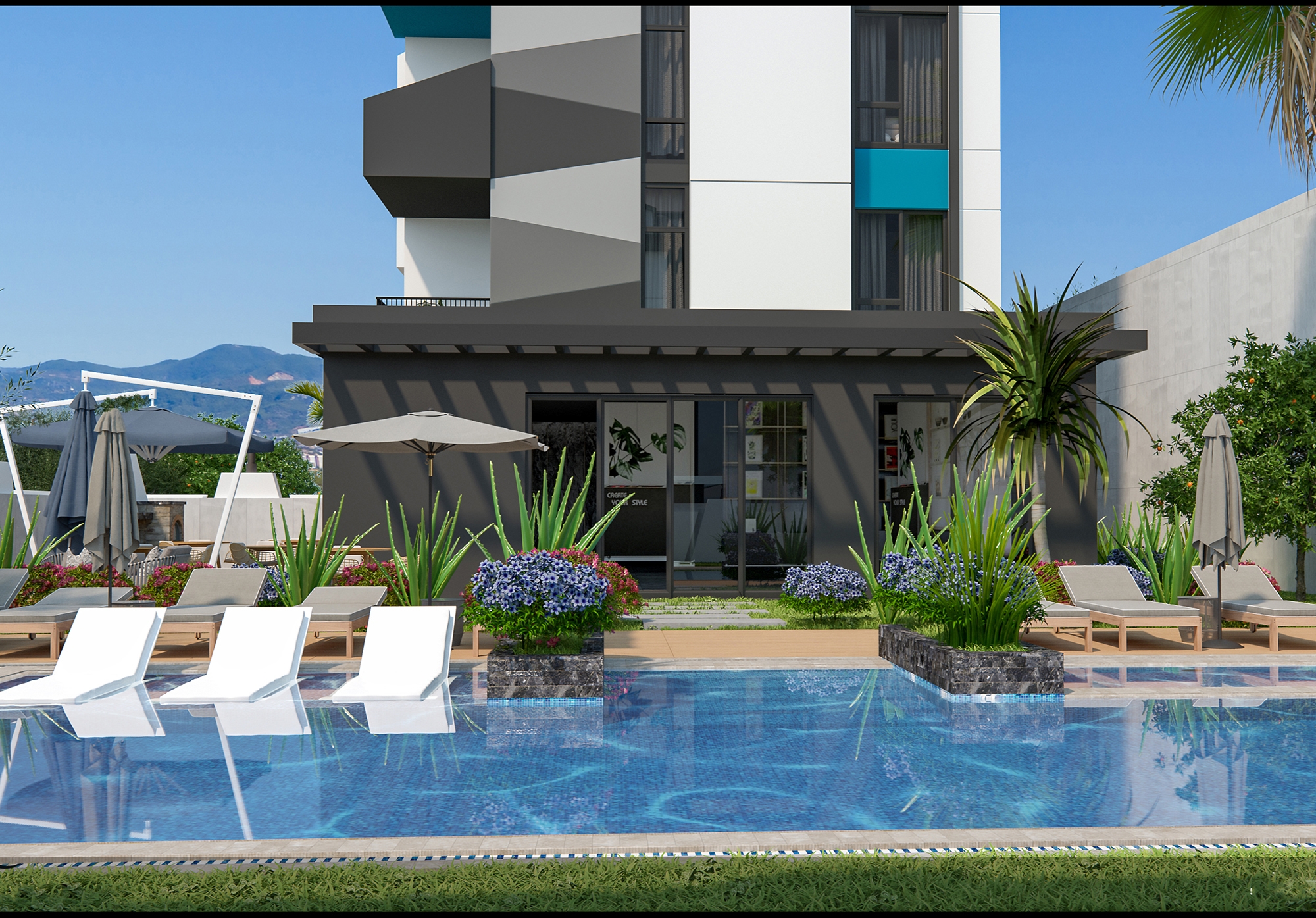 Luxuriöse 2+1 Wohnung mit Meerblick und Bergblick, Alanya - Avsallar