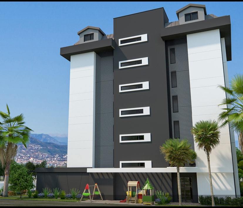 Luxuriöse 2+1 Wohnung mit Meerblick und Bergblick, Alanya - Avsallar