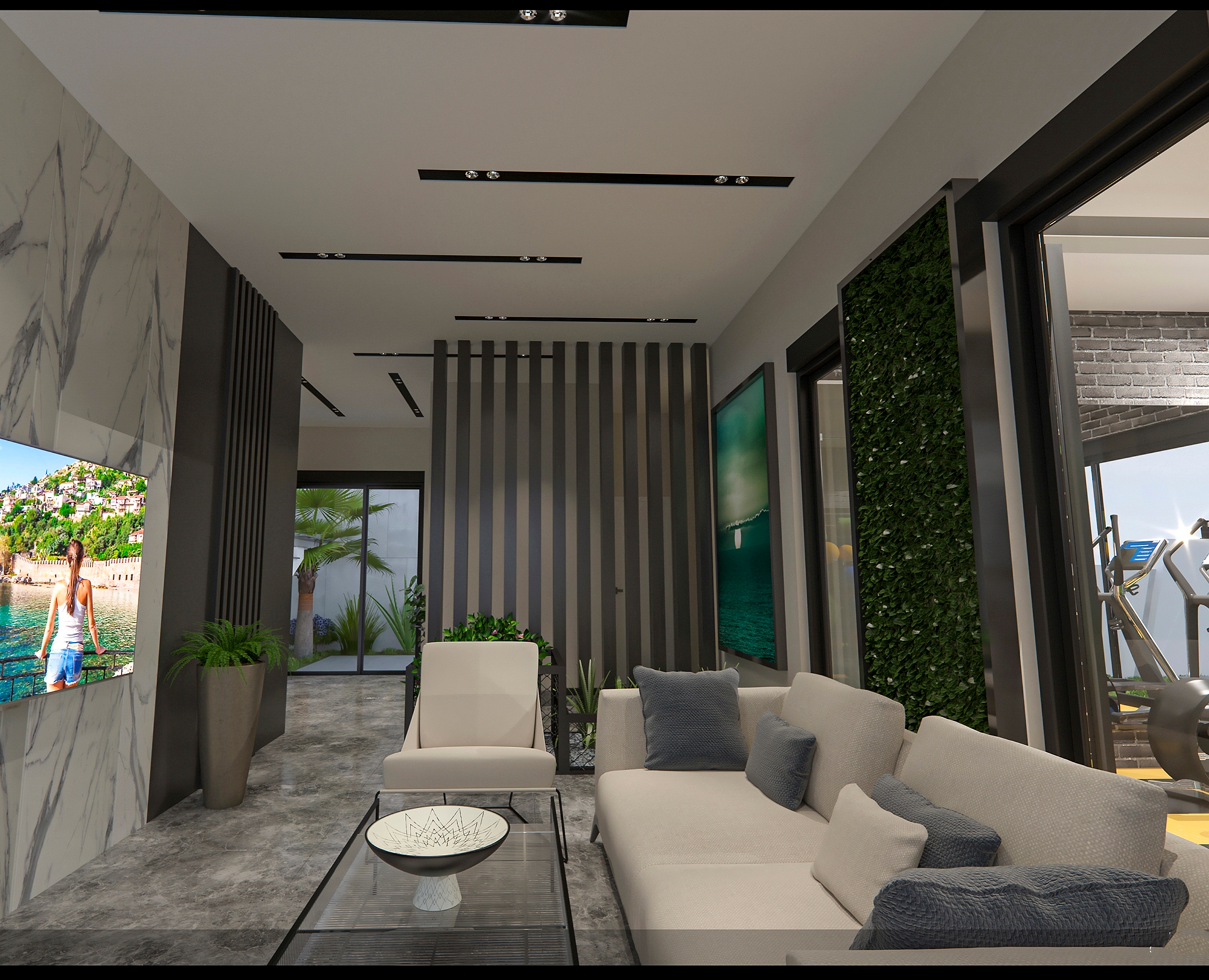 Luxuriöse 2+1 Wohnung mit Meerblick und Bergblick, Alanya - Avsallar