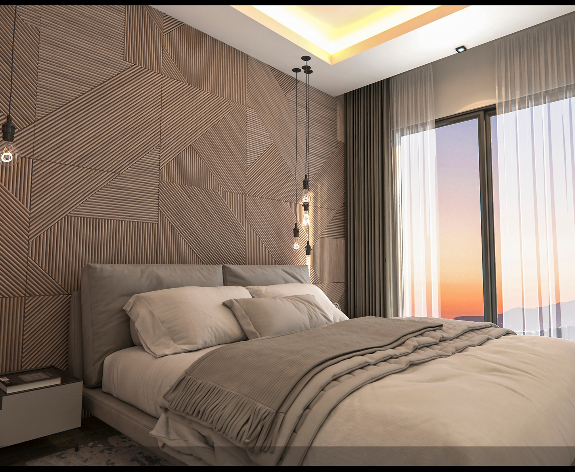 Luxuriöse 2+1 Wohnung mit Meerblick und Bergblick, Alanya - Avsallar