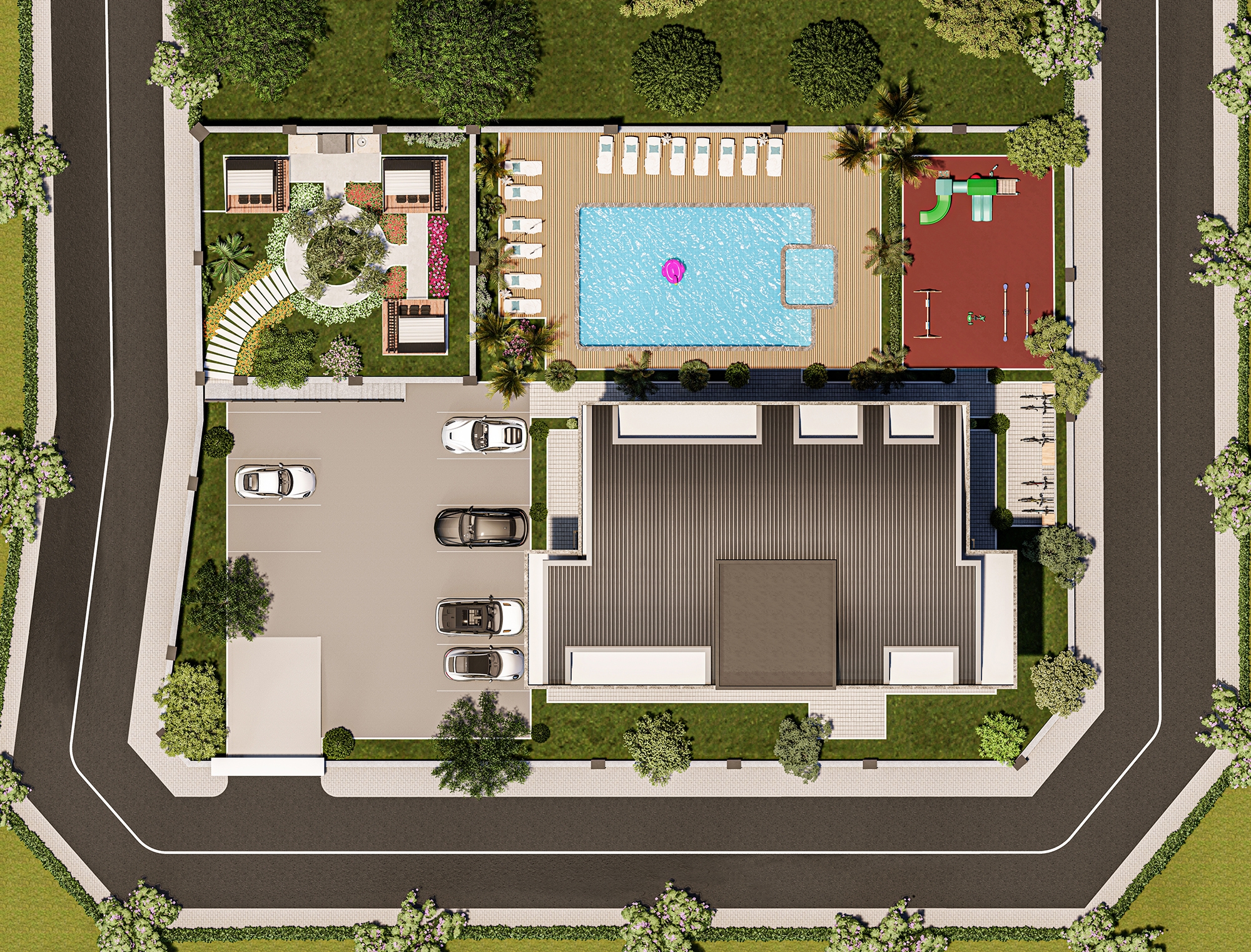 Luxuriöse 1+1 Wohnung mit Meerblick in Demirtas, Alanya