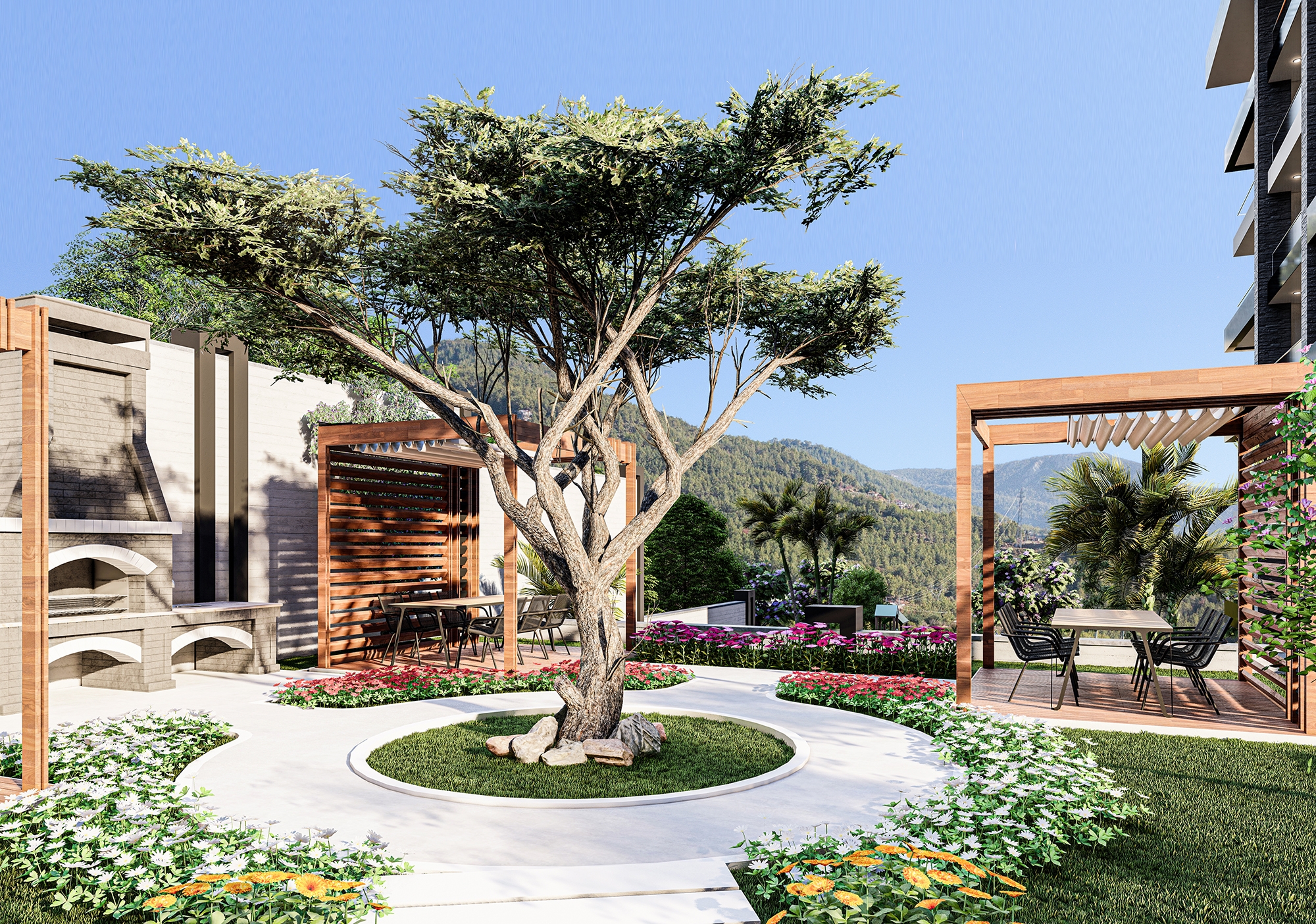 Luxuriöse 1+1 Wohnung mit Meerblick in Demirtas, Alanya