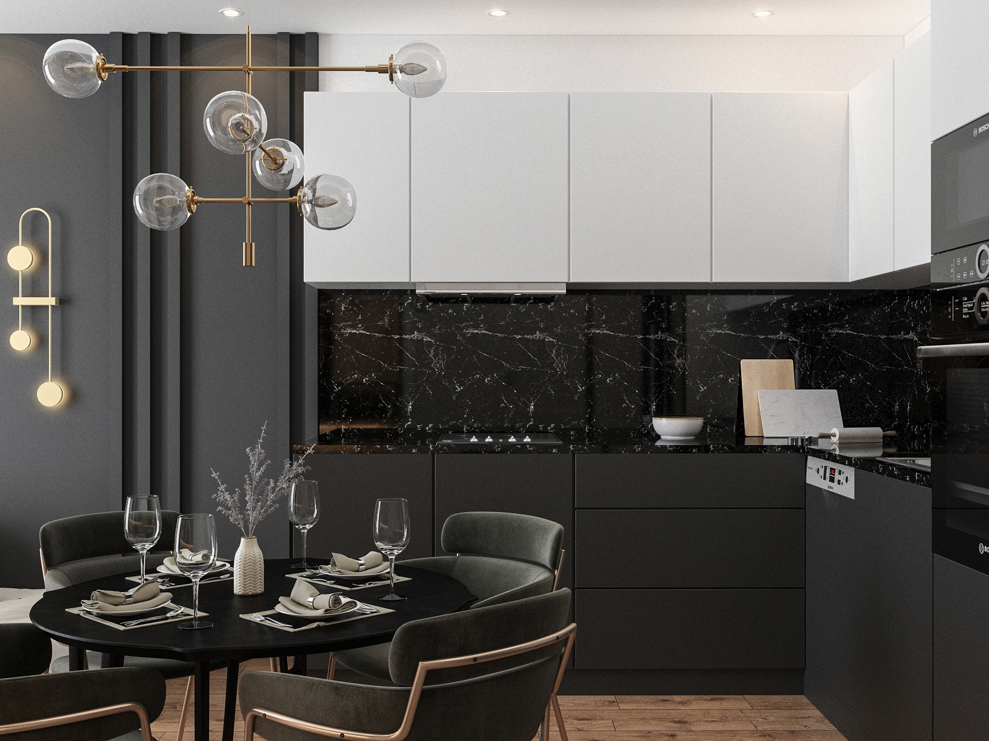 Luxuriöse 1+1 Wohnung mit Meerblick in Demirtas, Alanya
