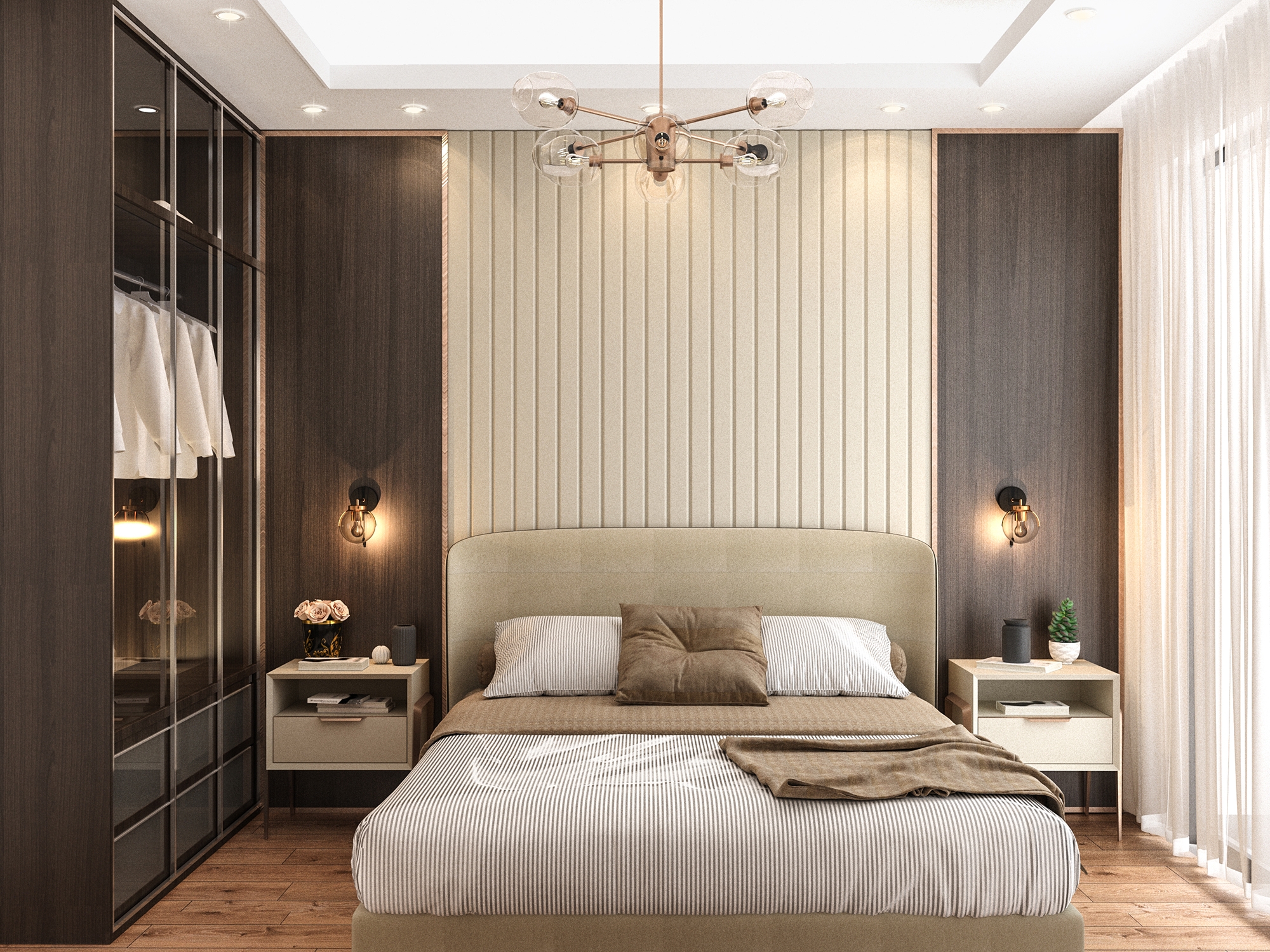 Luxuriöse 1+1 Wohnung mit Meerblick in Demirtas, Alanya