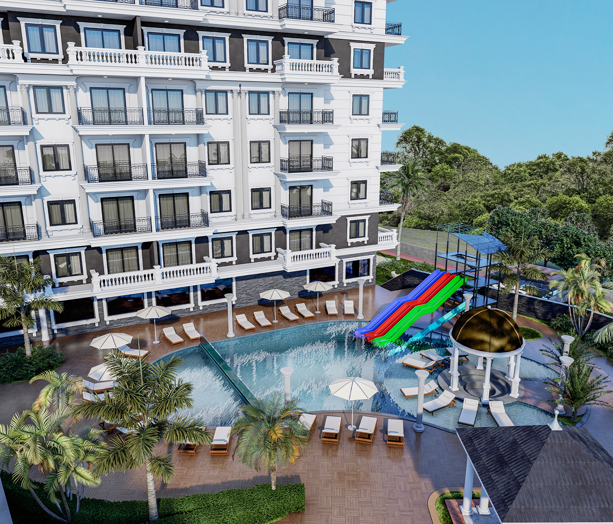 Luksus 1+1 Lejlighed med Hav- og Bjergudsigt, Alanya - Demirtas