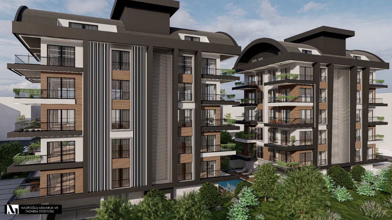 Commodious new project in Alanya