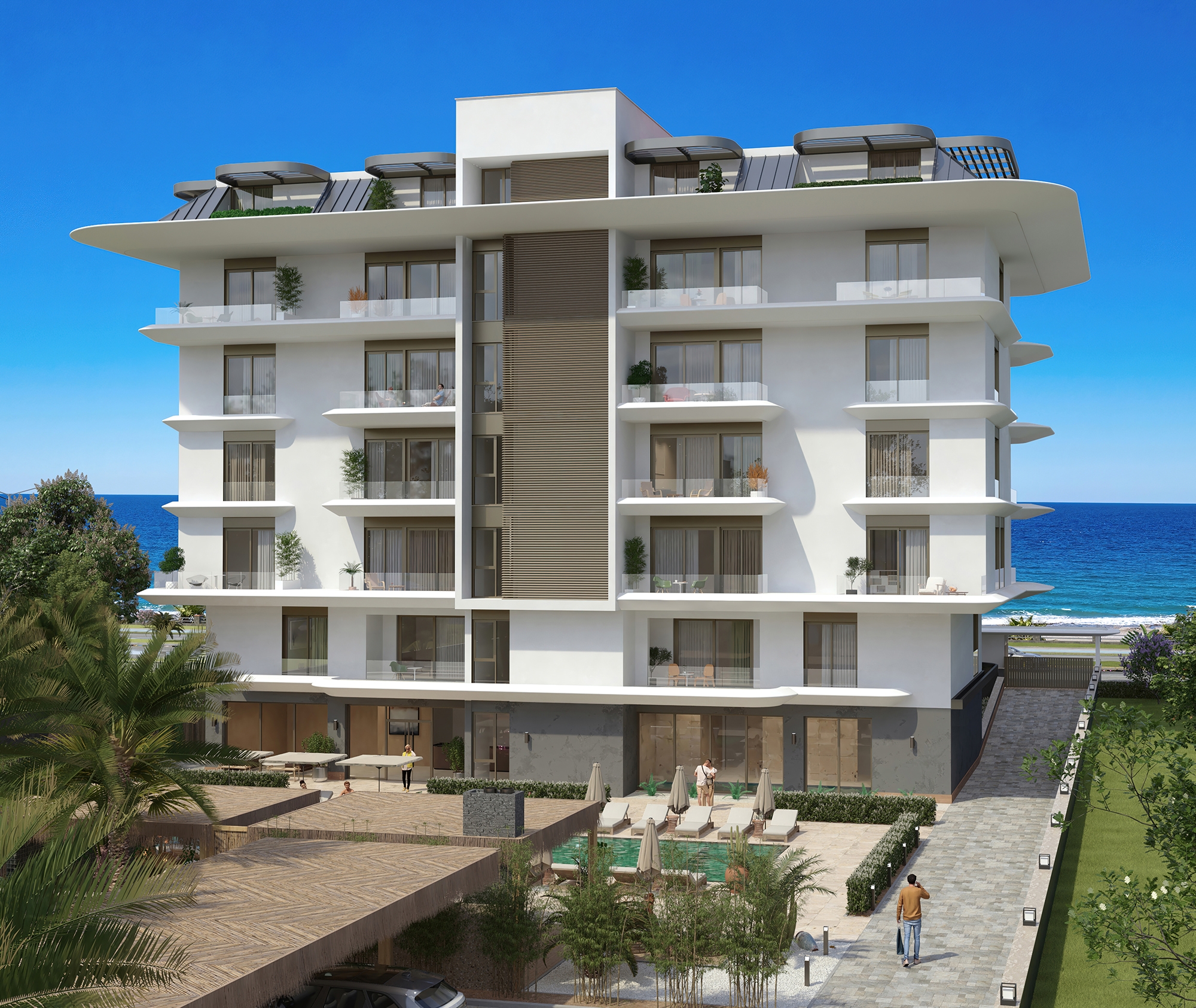 Luksus 1+1 Lejlighed med Hav- og Bjergudsigt, Alanya - Kestel