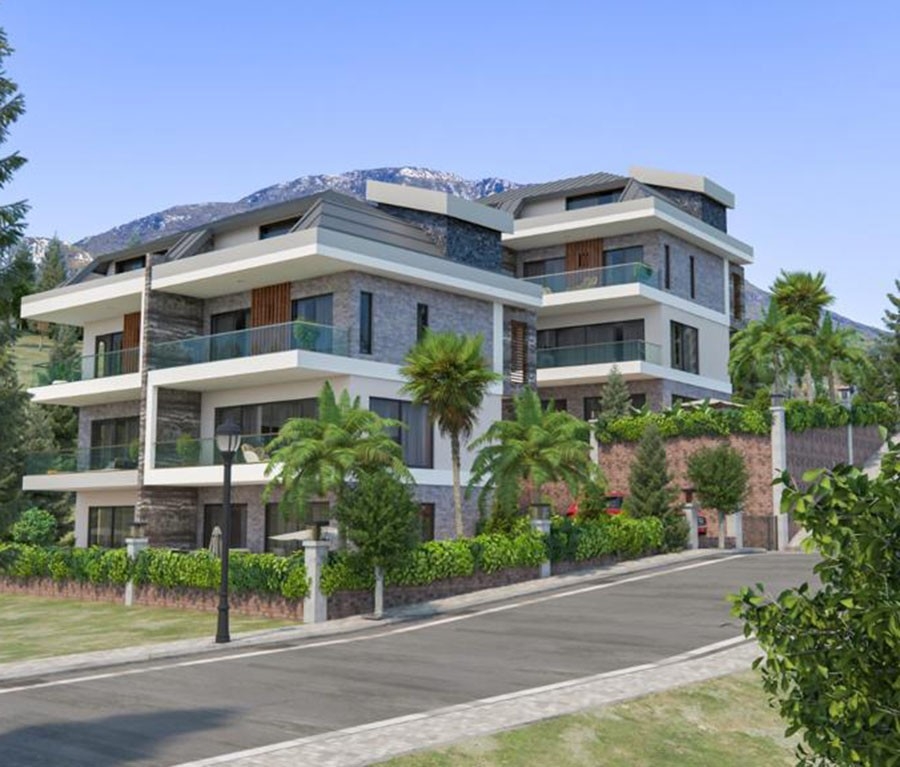 Luksus 4+1 Villa med Hav- og Bjergudsigt, Alanya - Kargicak