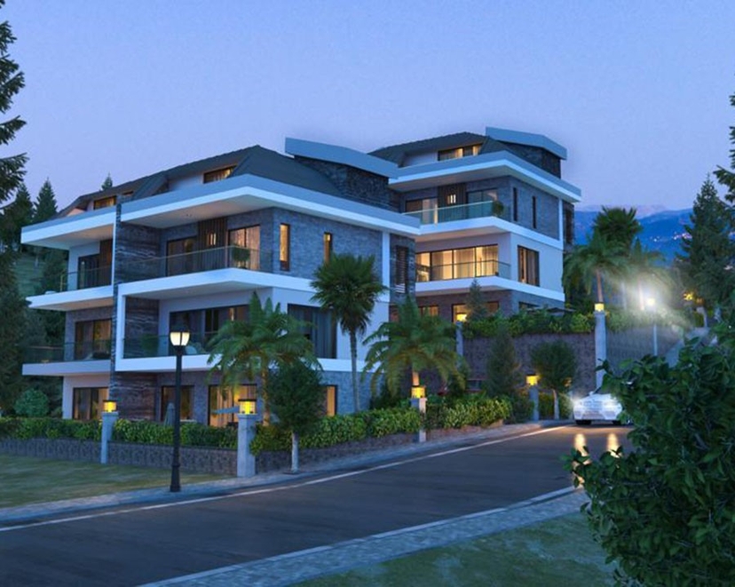 Luksus 4+1 Villa med Hav- og Bjergudsigt, Alanya - Kargicak