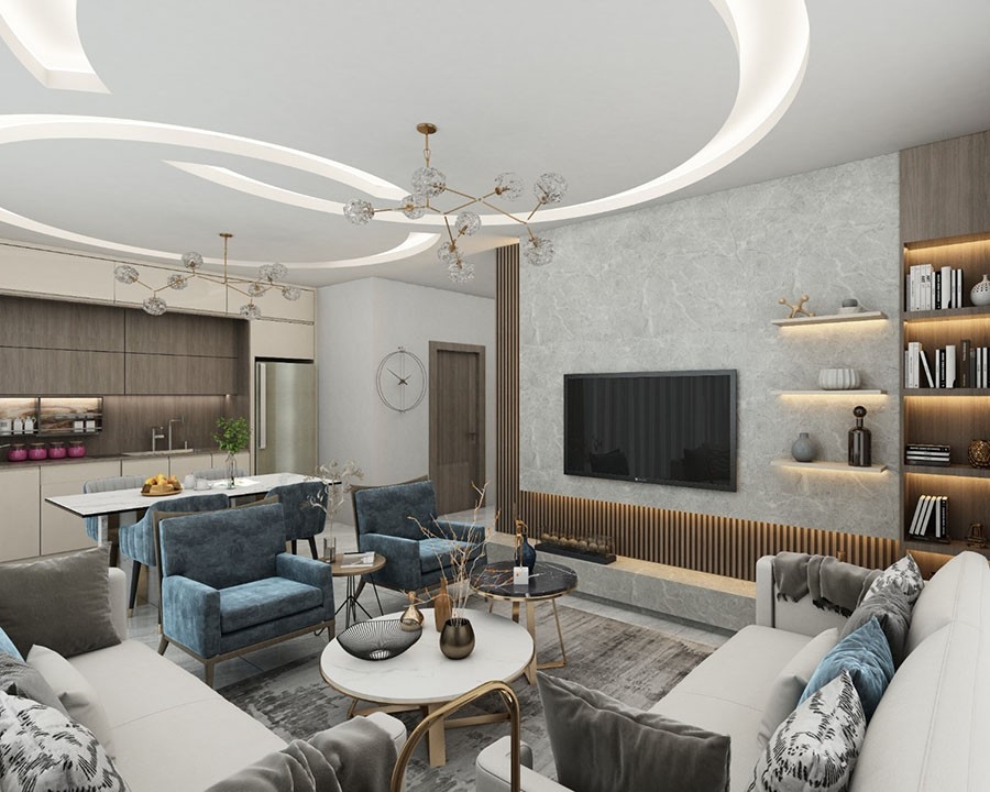 Luksus 4+1 Villa med Hav- og Bjergudsigt, Alanya - Kargicak