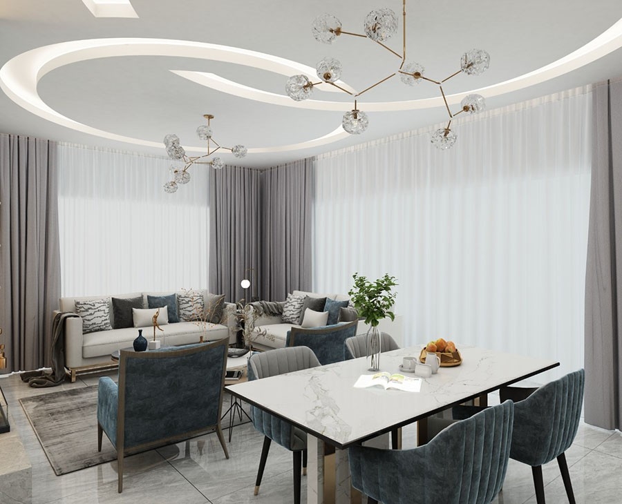 Luksus 4+1 Villa med Hav- og Bjergudsigt, Alanya - Kargicak