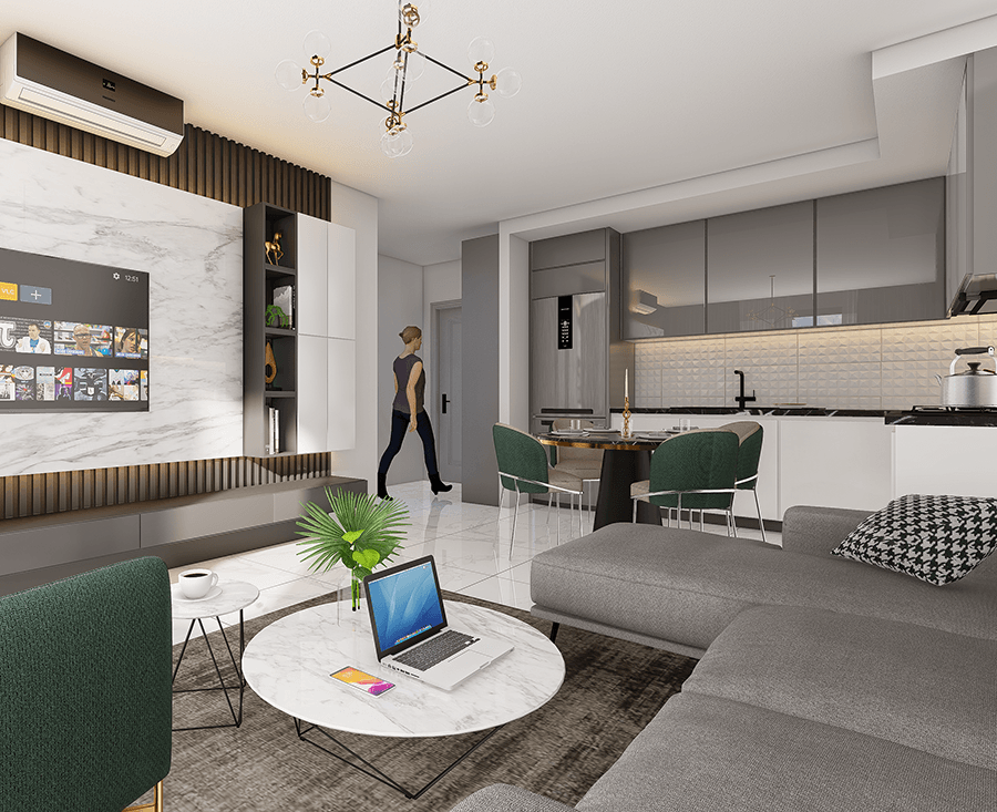 Brand new project in progress in Alanya
