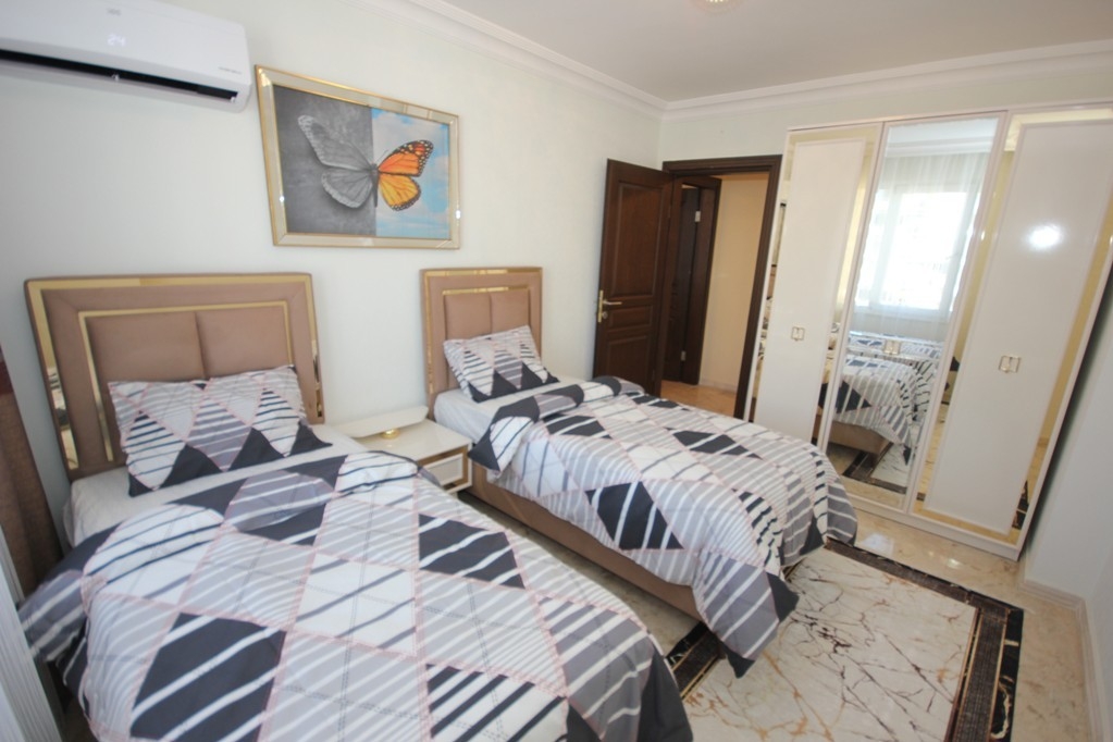 Atemberaubende Wohnung mit 2+1 Schlafzimmern und Meerblick in Mahmutlar