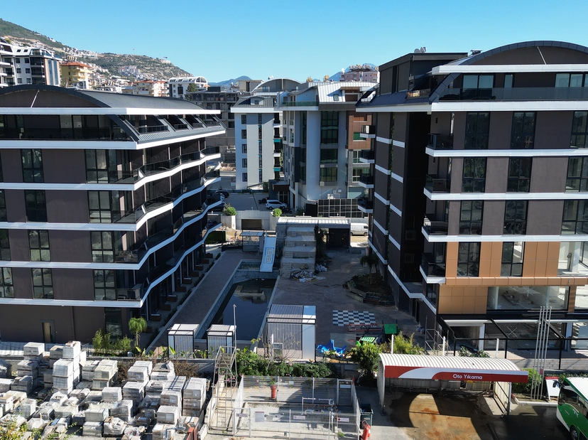 Stunning 1+1 Lejlighed med Hav og Slotsudsigt, Alanya Center