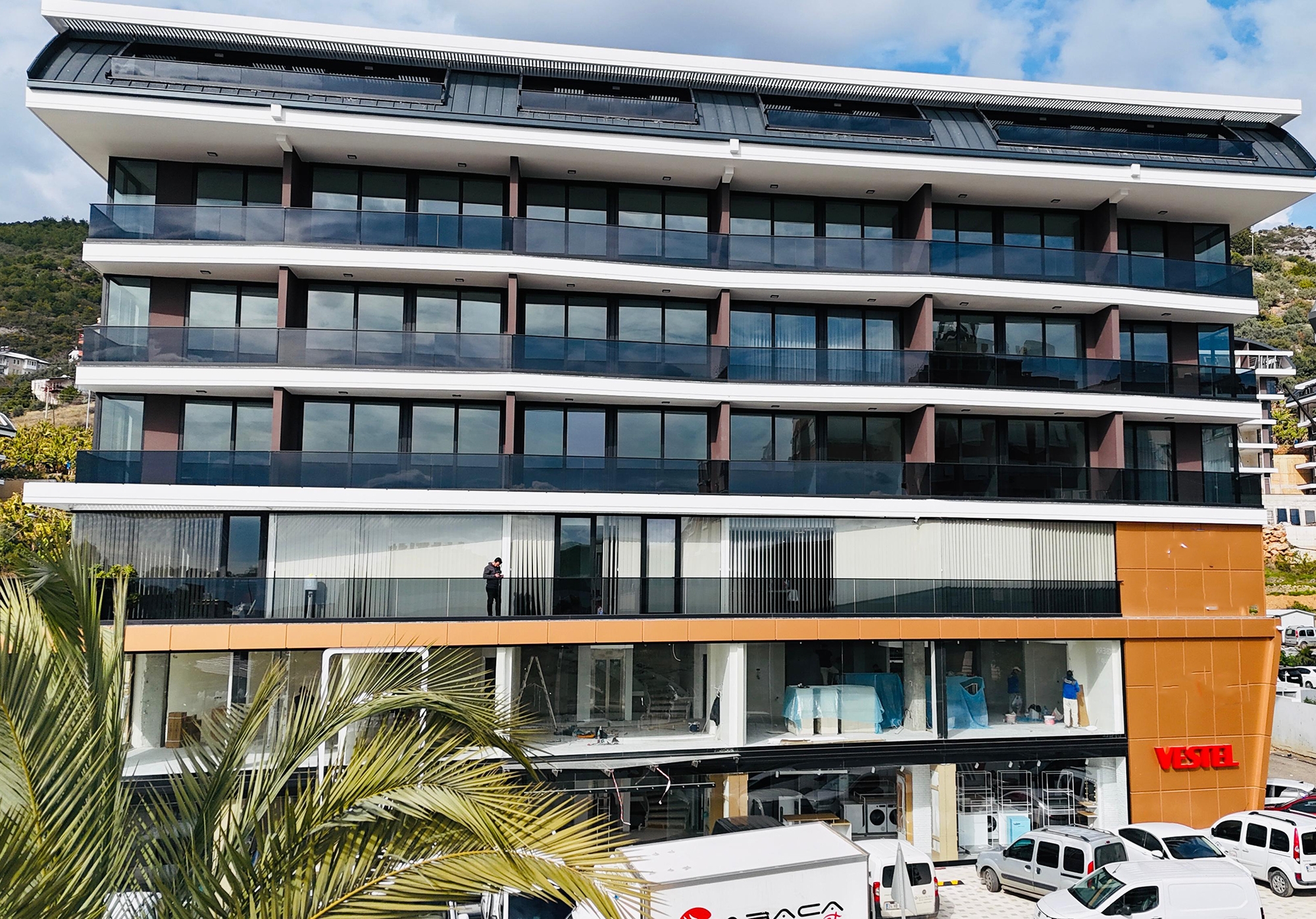 Stunning 1+1 Lejlighed med Hav og Slotsudsigt, Alanya Center
