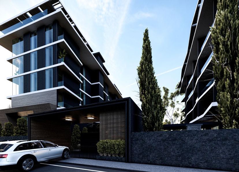 Luxury 1+1 Apartment with Sea, Castle, and Mountain Views in Alanya Center