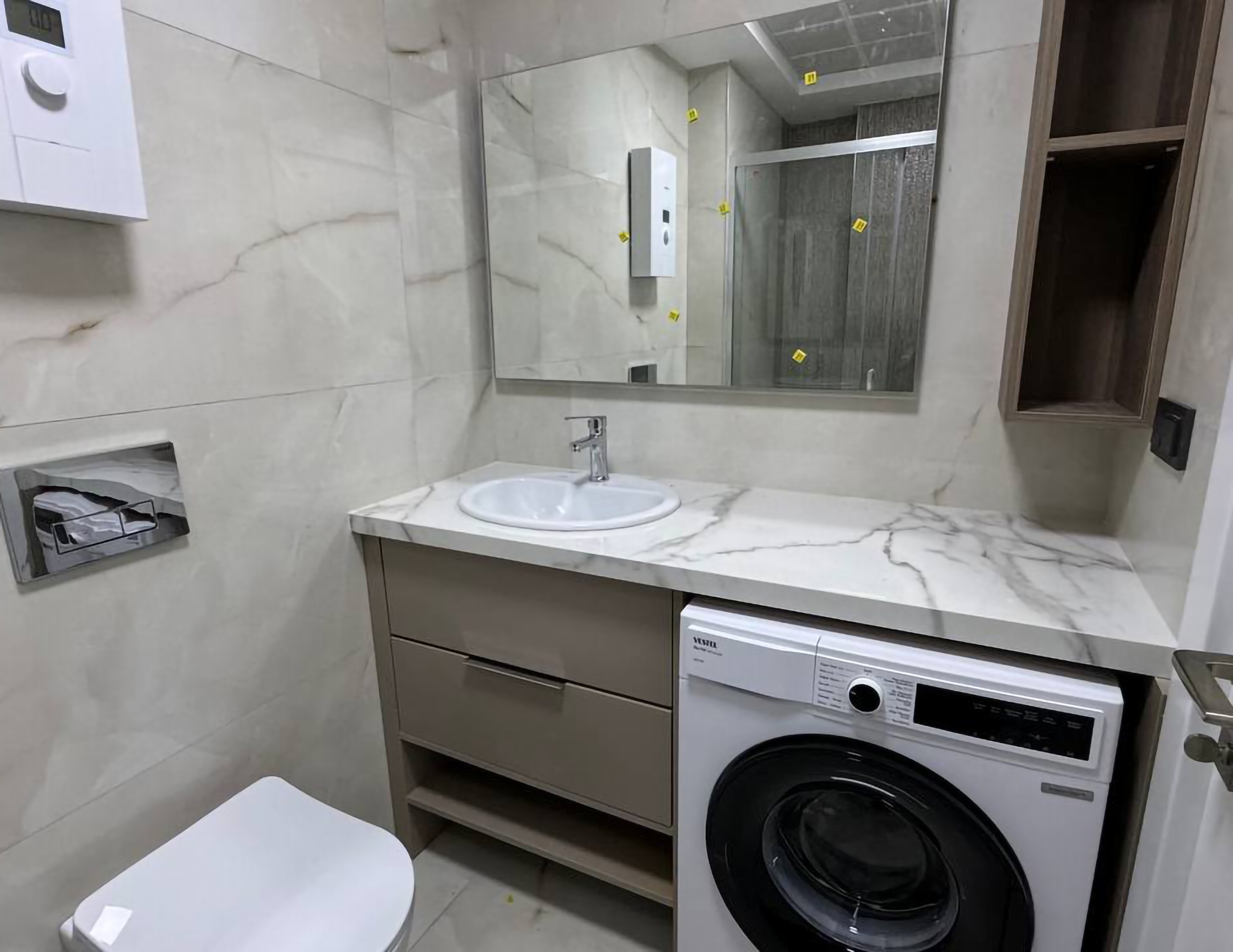 Stunning 1+1 Lejlighed med Hav og Slotsudsigt, Alanya Center