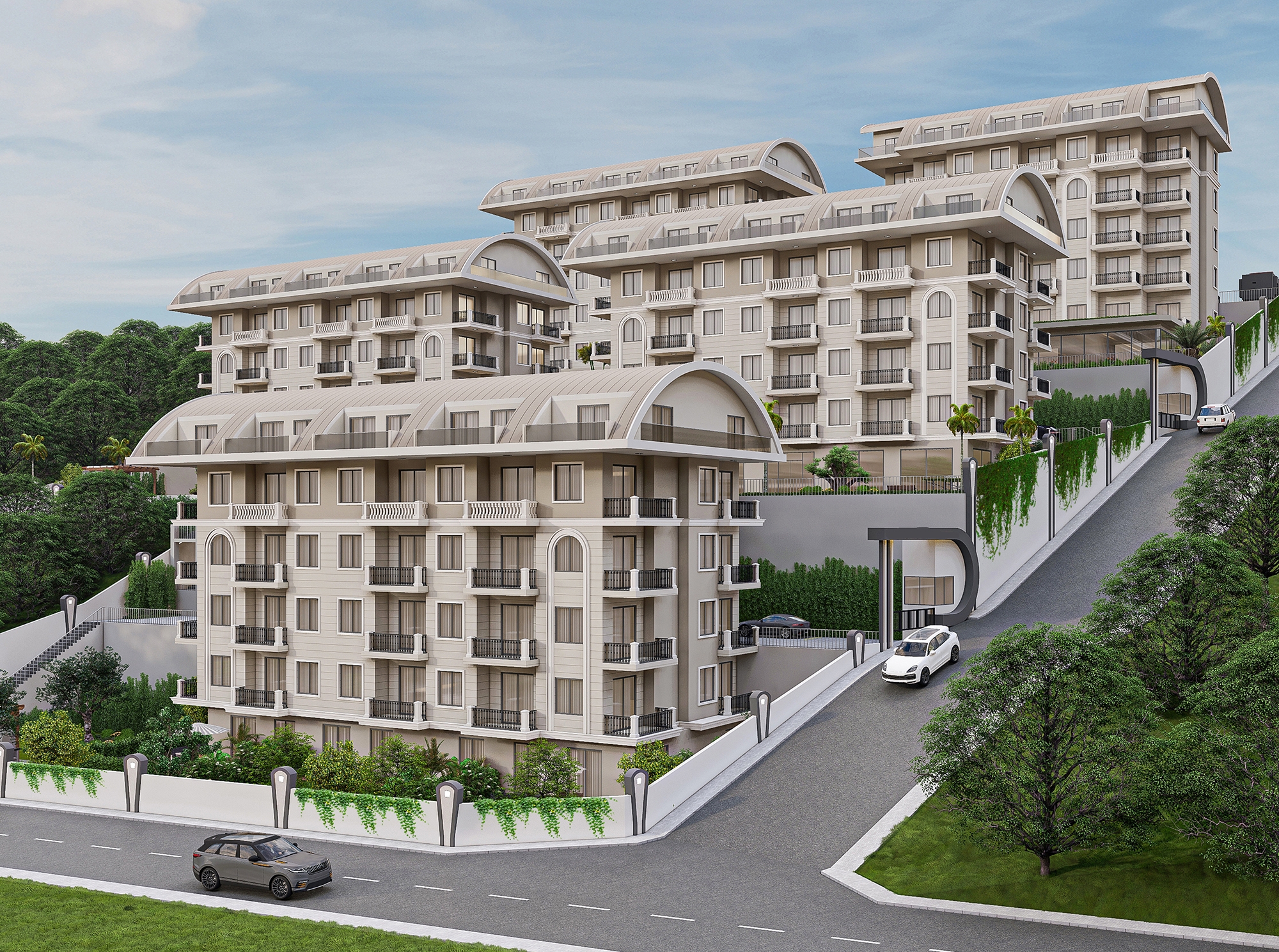 Luxury 1+1 Apartment with Sea and Mountain Views, Alanya - Konakli