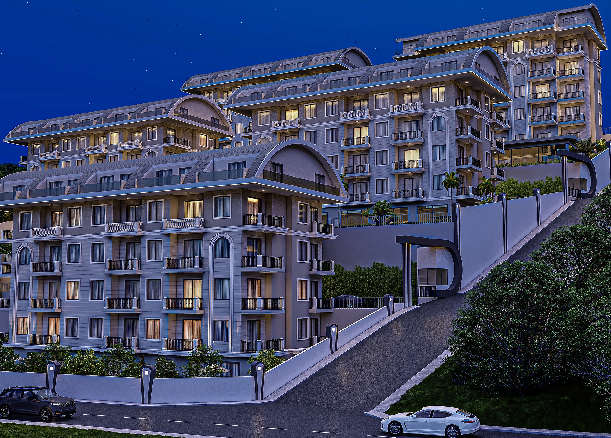 Luxury 1+1 Apartment with Sea and Mountain Views, Alanya - Konakli