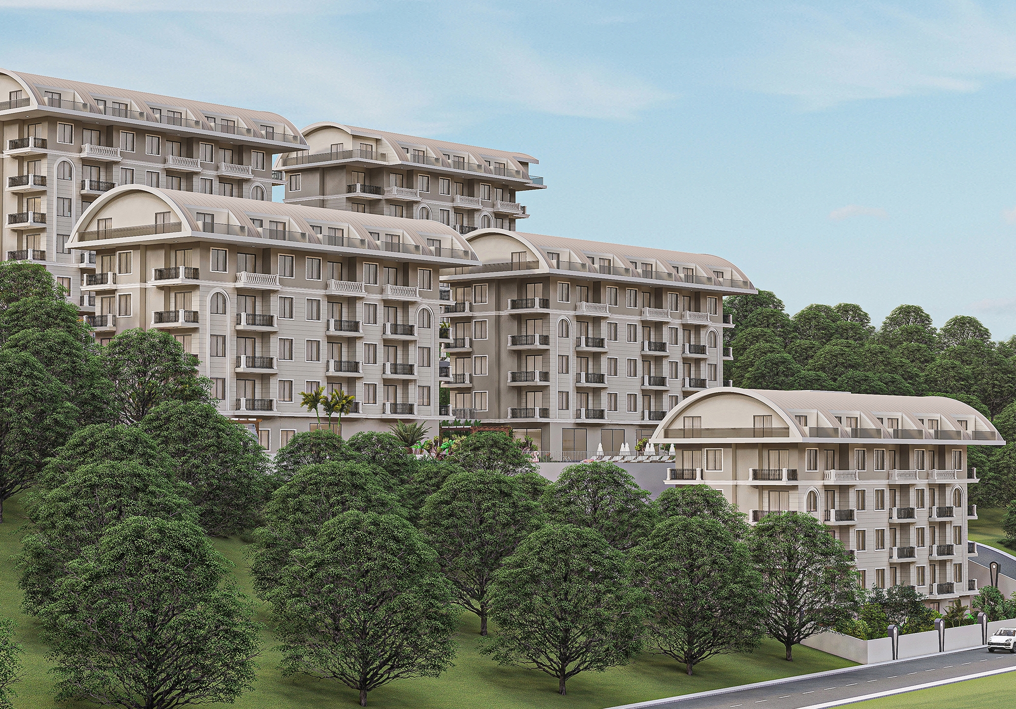 Luxury 1+1 Apartment with Sea and Mountain Views, Alanya - Konakli